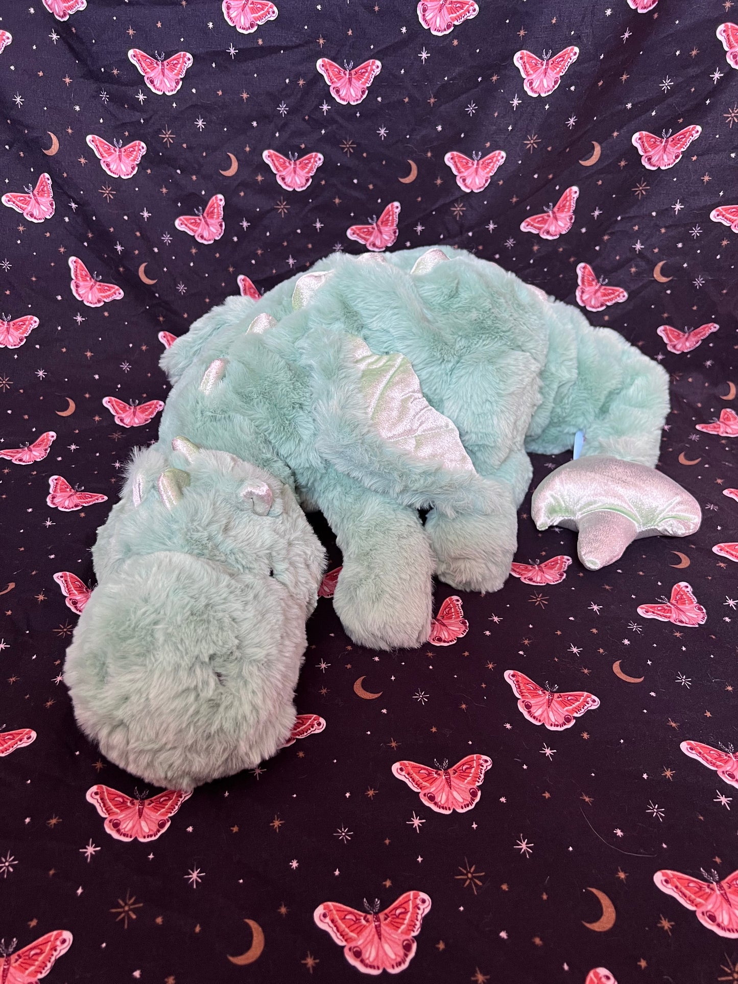 READY TO SHIP - Clover Snuggle Dragon Plushie Familiar - 35 inches