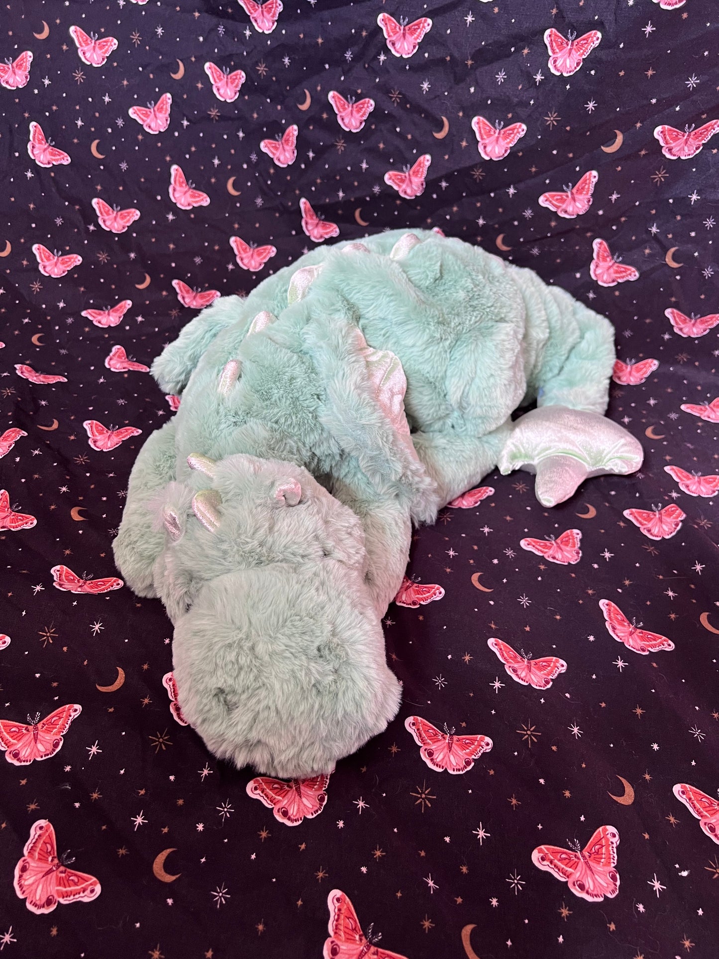 READY TO SHIP - Clover Snuggle Dragon Plushie Familiar - 35 inches