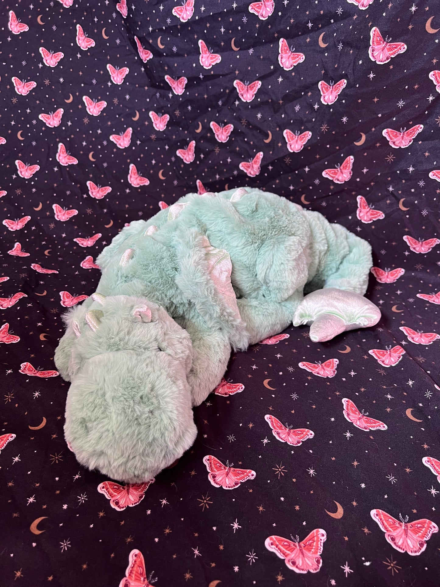 READY TO SHIP - Clover Snuggle Dragon Plushie Familiar - 35 inches