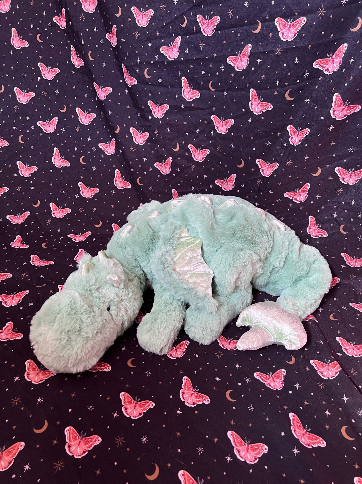 READY TO SHIP - Clover Snuggle Dragon Plushie Familiar - 35 inches