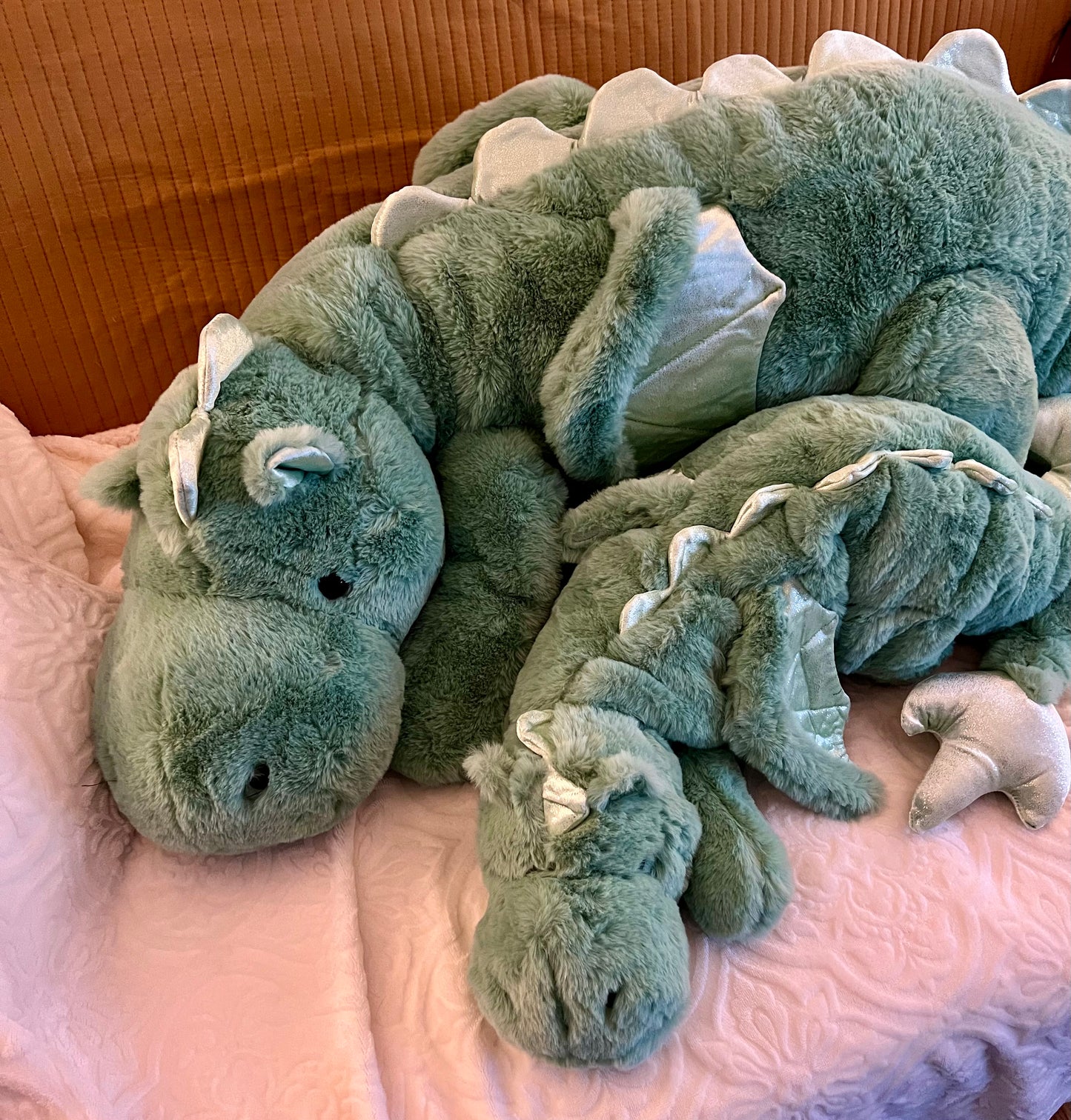PREORDER - Jumbo Green Clover Snuggle Dragon Familiar Plushie - 59 inches